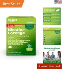 Mini Nicotine Polacrilex Lozenge, 4 mg, Mint Flavor, Stop Smoking Aid, Reduce...