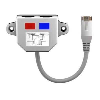 Goobay Kabel-Splitter, Y-Adapter, Ethernet + ISDN, geschirmt 68909