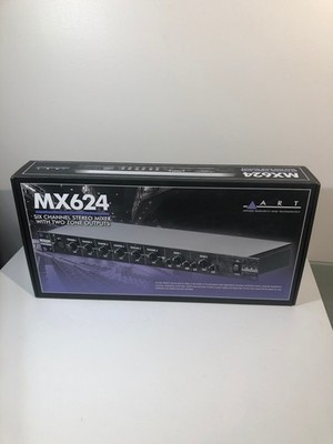 ART MX624 6 Channel Stereo Mixer w/ Dual Zone Outputs Rack Mount Audio Mixer NEW