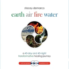 Earth Air Fire Water Book & 2 CD for meditation Blue Angel
