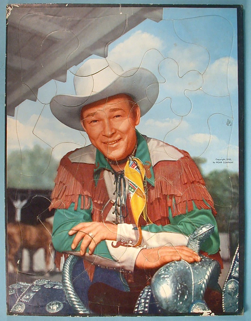 PUZZLES Vintage Playskool - Cowboy/indien - Années 50-60 - Canada