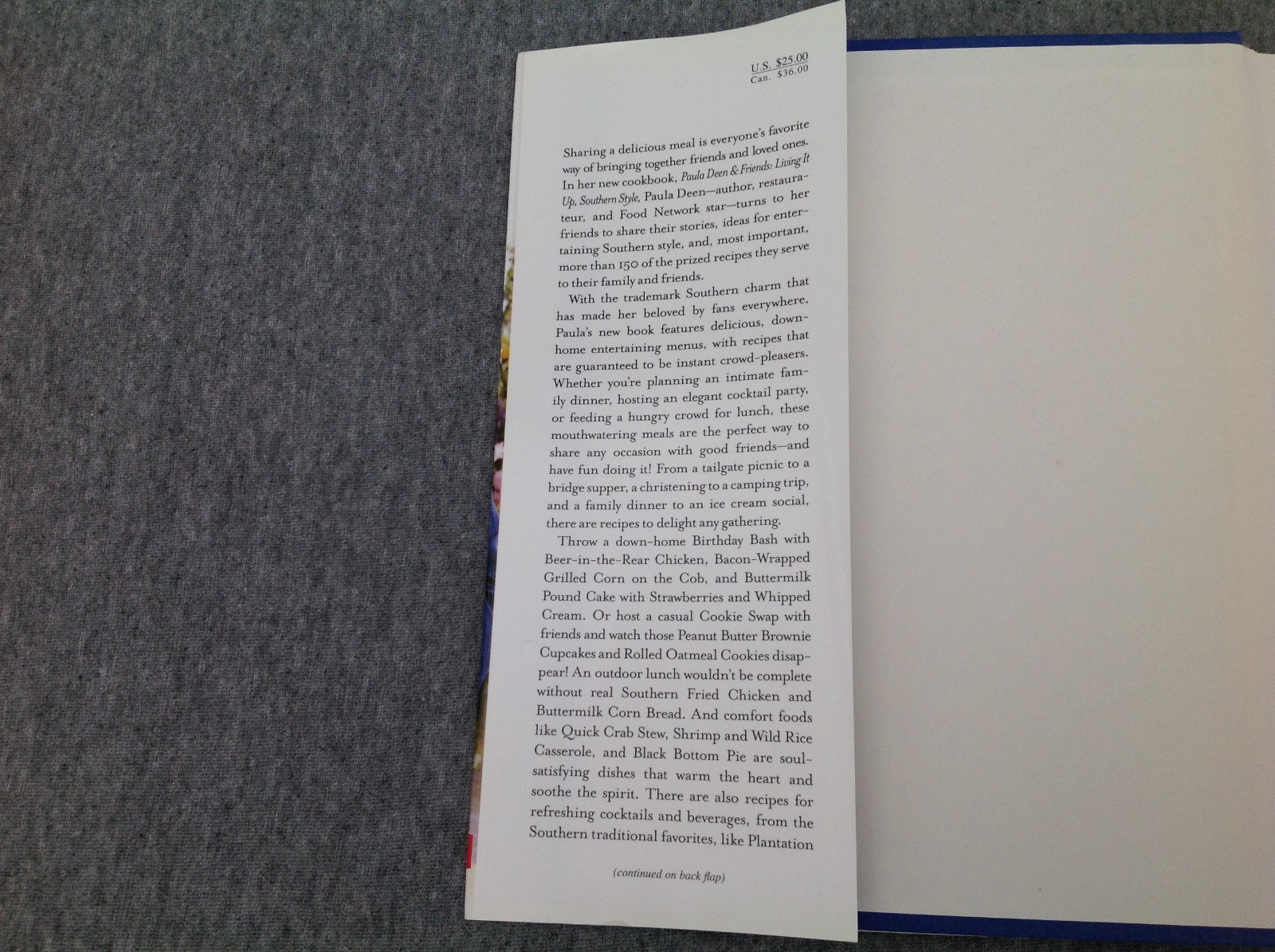 2005 Paula Deen & Friends Living It Up Southern Style, Hardcover