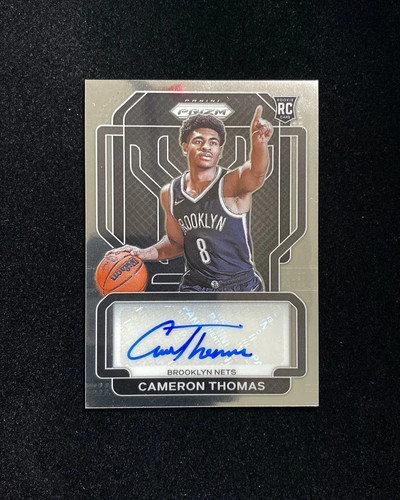 2021-22 Panini Prizm Auto Cameron Thomas RC Rookie #RS-CAM Nets NT87