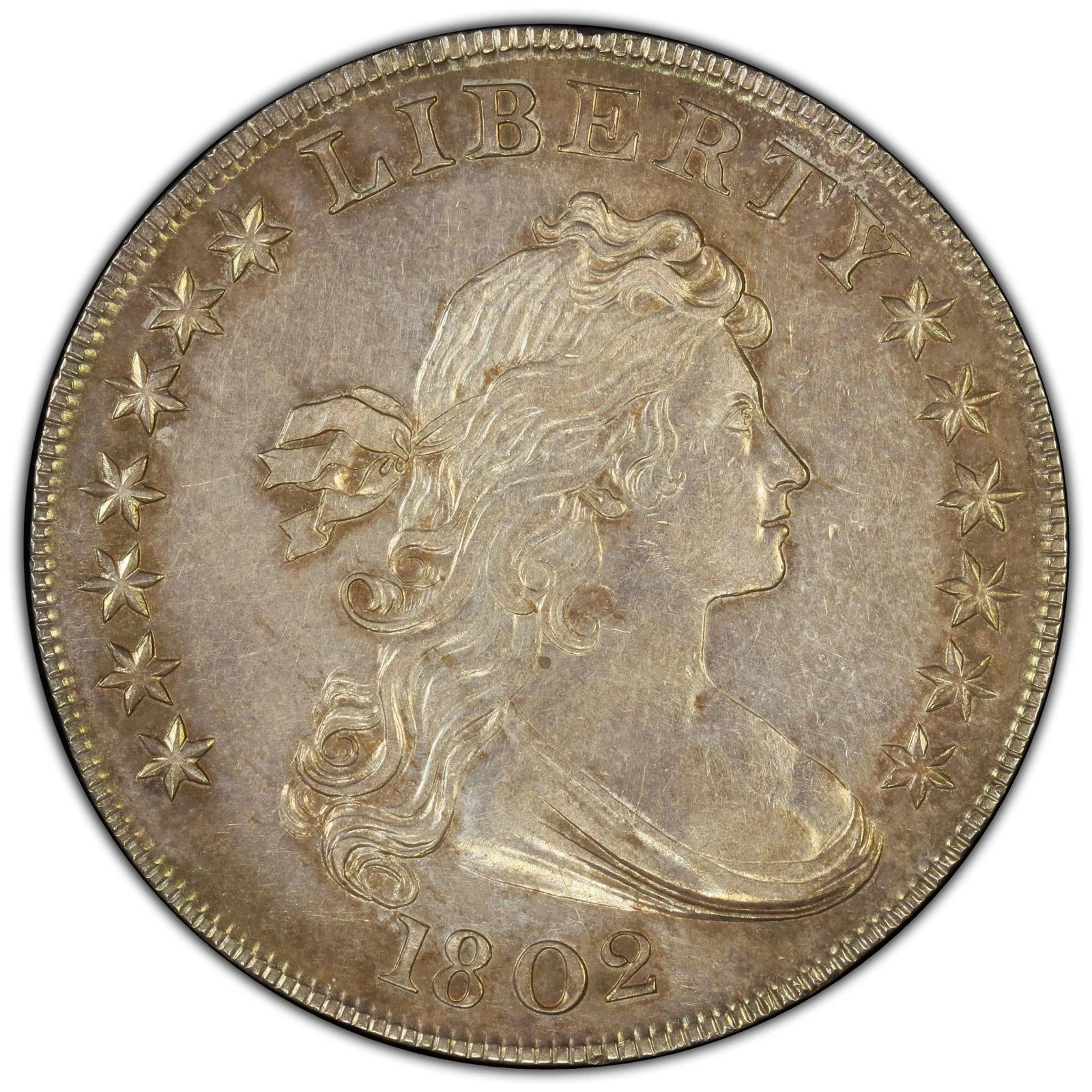 1802 $1 Draped Bust Dollar PCGS AU55