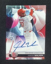 Jordan Walker 2020 Bowman’s Best Auto ON CARD Rc Rookie HOT Cardinals
