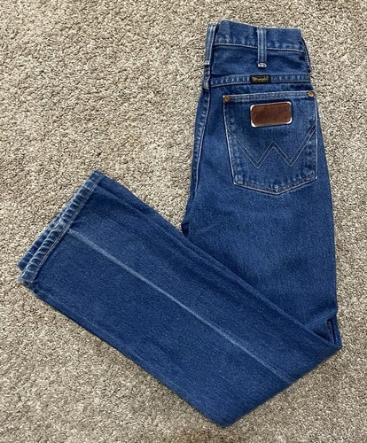 Wrangler, VTG 1980s Wrangler Cowboy Cut Student Boot Jeans Made in USA Scovill Zip 28x30.5