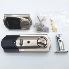 SCHLAGE BE469ZP CAM 619 Connect Smart Deadbolt, Satin Nickel, Z-Wave Plus