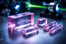Nd:YVO₄ (Neodymium-doped Yttrium Orthovanadate) crystal