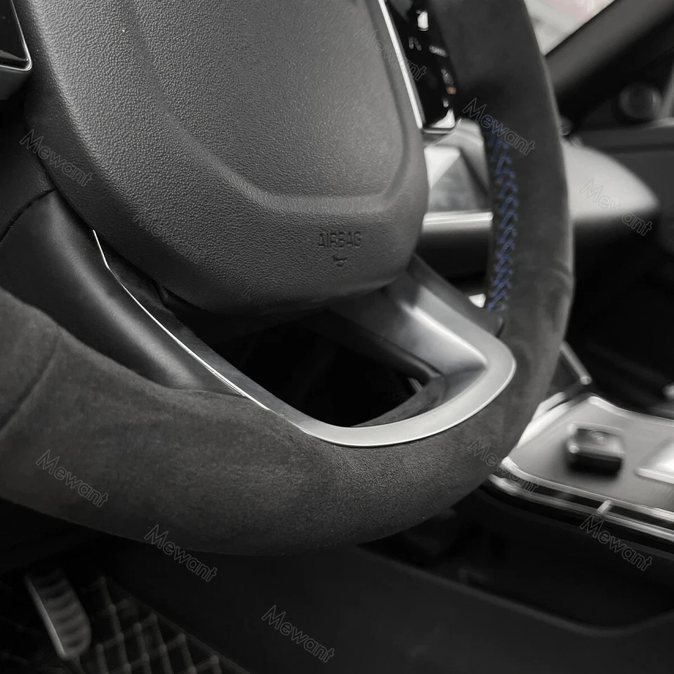 Alcantara Steering Wheel Cover for Land Rover Range Rover 2014 2015 Protector - Image 4 of 4