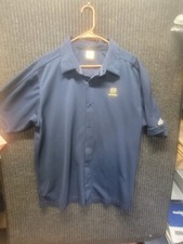 Notre Dame Fighting Irish Polo Shirt Adult XL Blue NCAA Football Mens