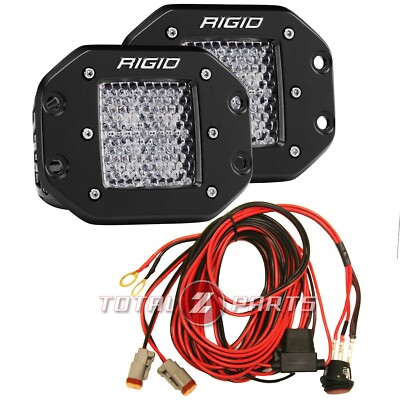#ad #ad Rigid Industries™ D Series Pro Flood Diffused Pair LED Lights Flush Mount $287.99