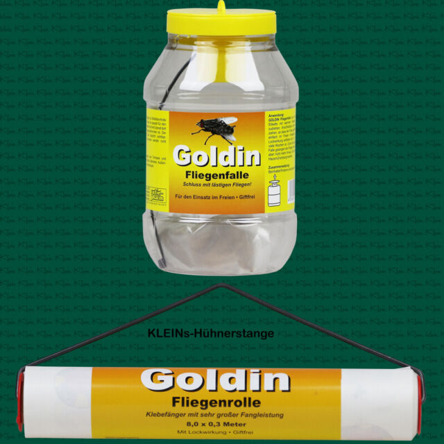 Fliegenfalle Fliegenrolle 8m Goldin rotie pharm Stallfliegenrolle Mücken Fliegenfalle Fliegenrolle 8m Goldin rotie pharm Stallfliegenrolle Mücken