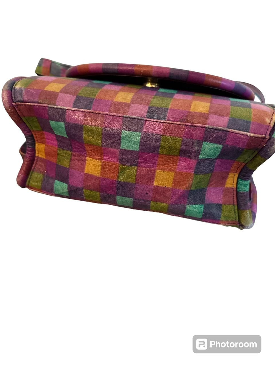 VINTAGE Stuart Weitzman PATCHWORK LEATHER CROSSBO… - image 5