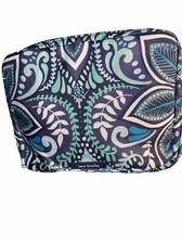 Vera Bradley Lighten Up Water Repellent Wipes Pouch in Blue Island Medallion