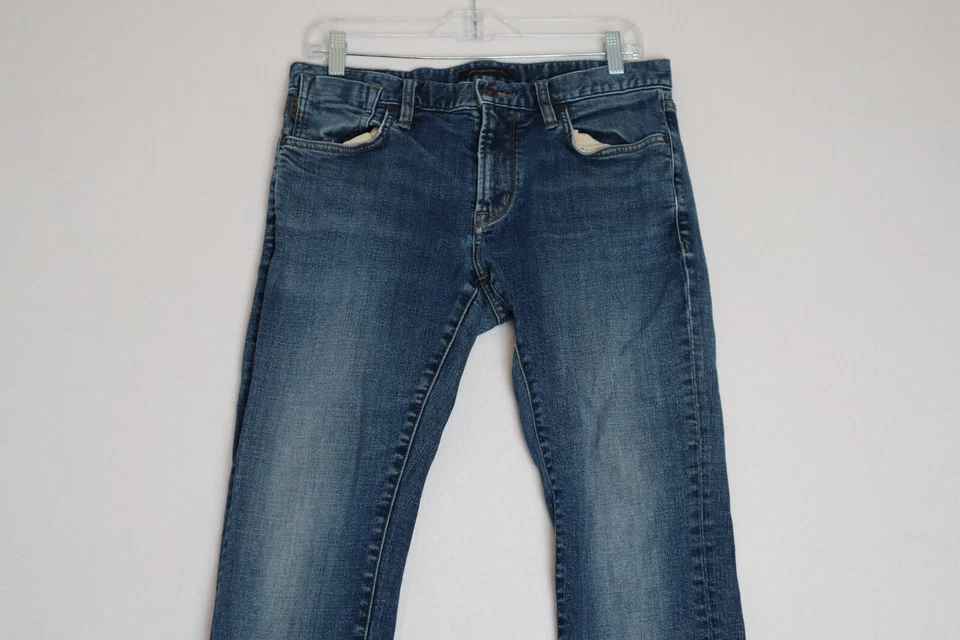 John Varvatos Men's Size 31x27 Blue Slim Straight Leg Medium Wash Jeans - Image 4 of 4