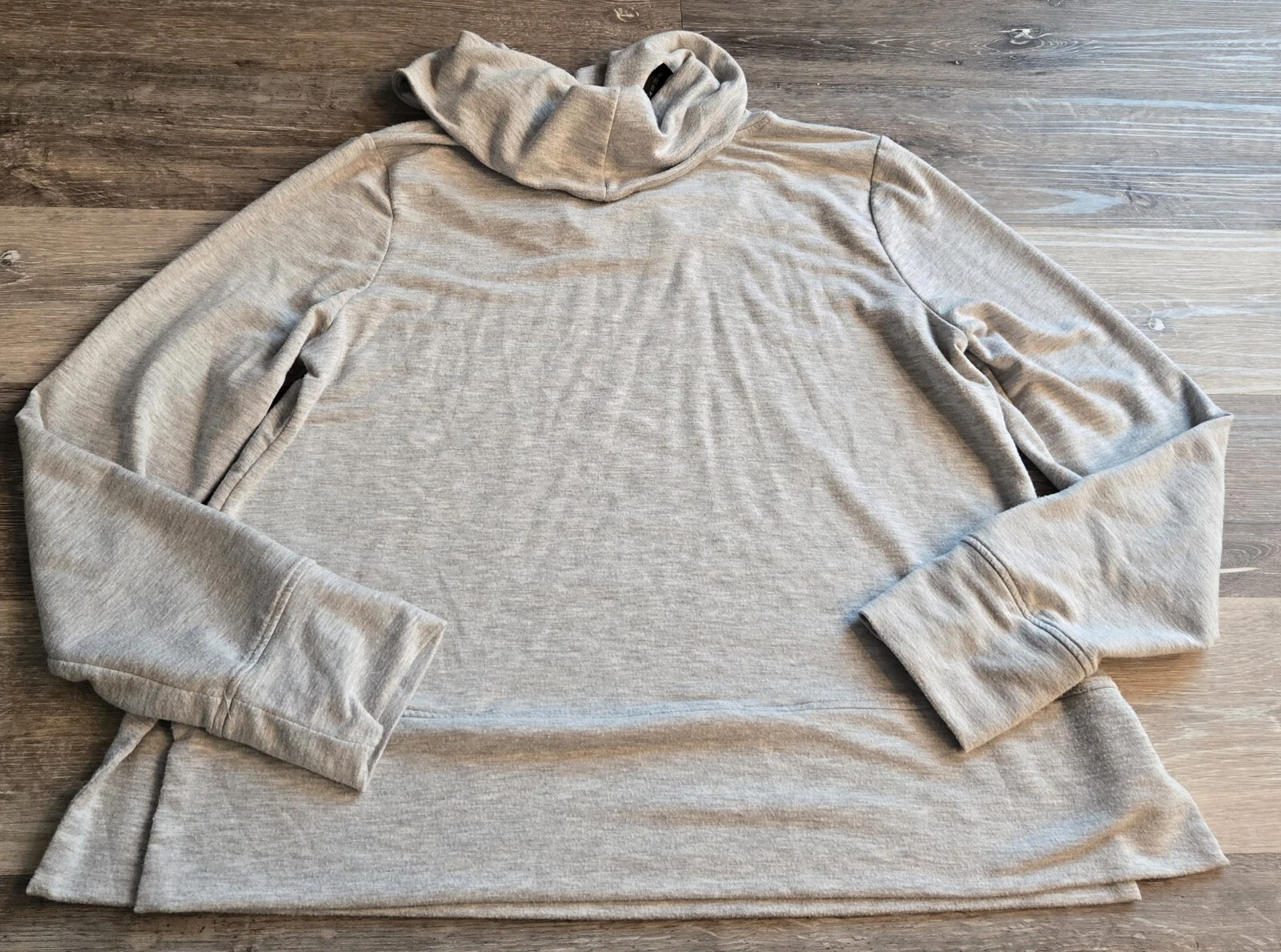 yogalicious cowl neck long sleeve sweatshirt