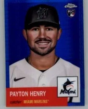 2022 Topps Chrome Platinum Anniversary Blue Prism Refractor #98 Payton Henry RC 