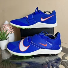 Nike Zoom Rival Track Field Jump Spikes Racer Blue Orange DR2756-400 Men Sz 9.5