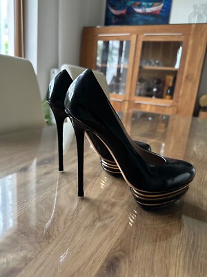 Le Silla  Damen Stiletto, Lackleder, Gr. 38 1/2