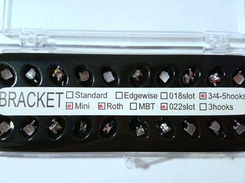 Dental Kieferorthopädische Metall Brackets Zahnspangen Haken Mini Roth 022 Nr/3/345 Hot Sales - Bild 6 von 7