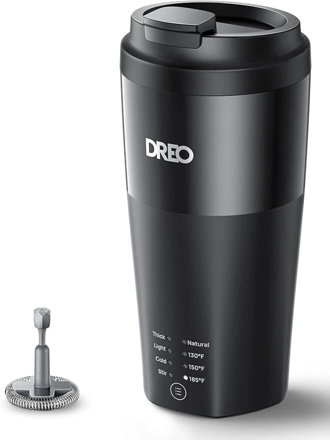 Milk Frother, 4-in-1 Electric Frother for Coffee, Hot and Cold Foam Maker