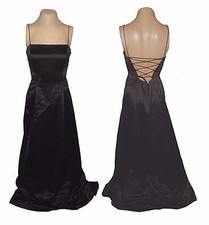  Dress, Niki Livas, Formal Mock-Wrap Boning Lace-Up-Back Long Beaded Petticoat 6