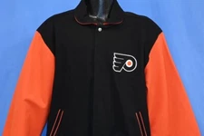 vtg 90s PHILADELPHIA FLYERS HOCKEY COTTON SATIN LINED JH DESIGN JACKET NHL XL