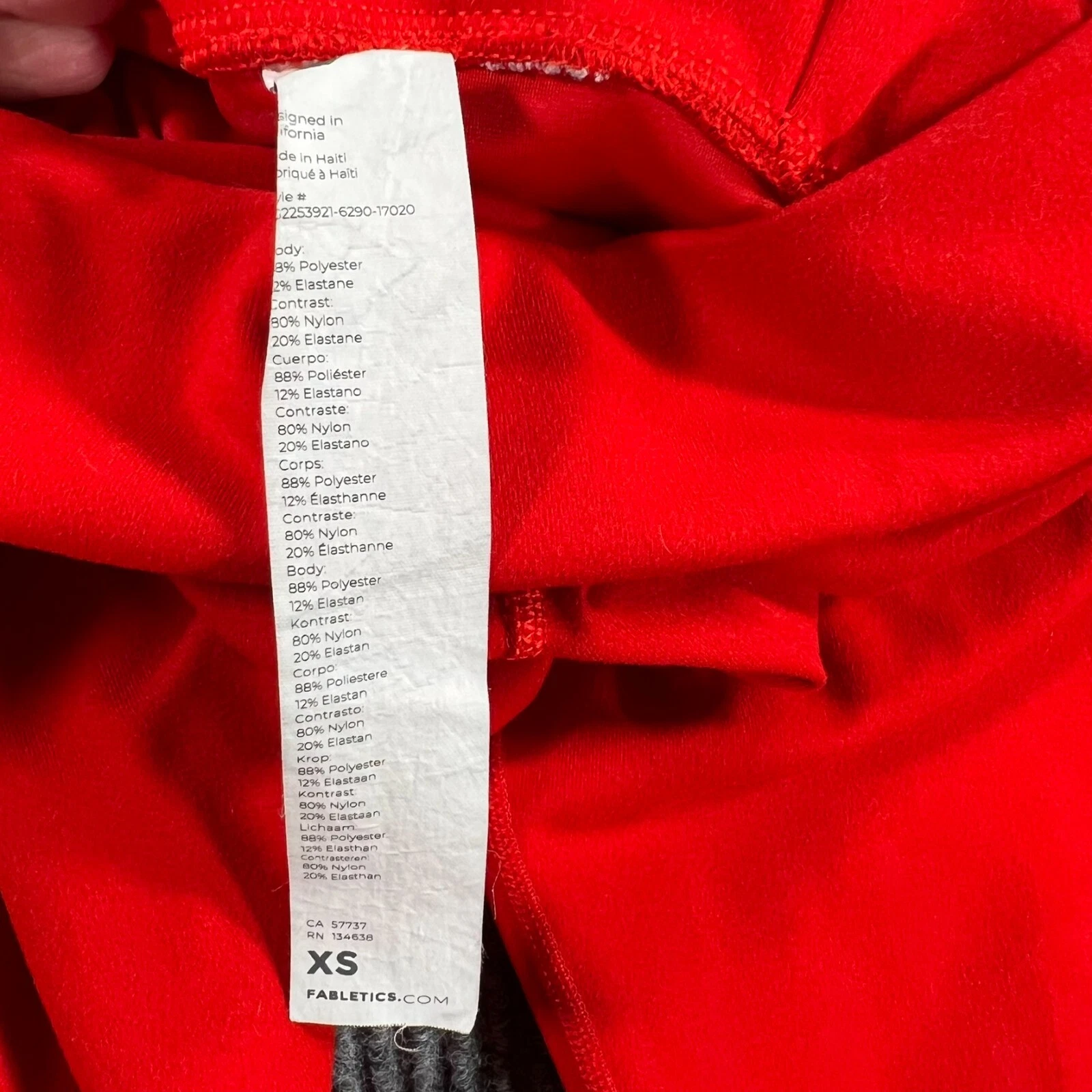 fabletics activewear design on back leggings