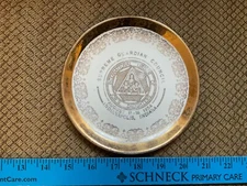 RARE 1954 Gold INTERNATIONAL ORDER OF JOB'S DAUGHTERS PLATE SUPREME SESSION