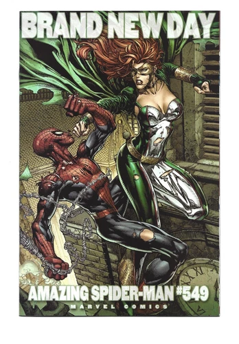 Amazing Spider-man #549, VF+ 8.5, Brand New Day, Finch  Cover