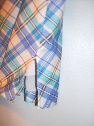 Aspire Dri-Logic Size 12 Blue & White Plaid Skorts - Picture 4 of 5