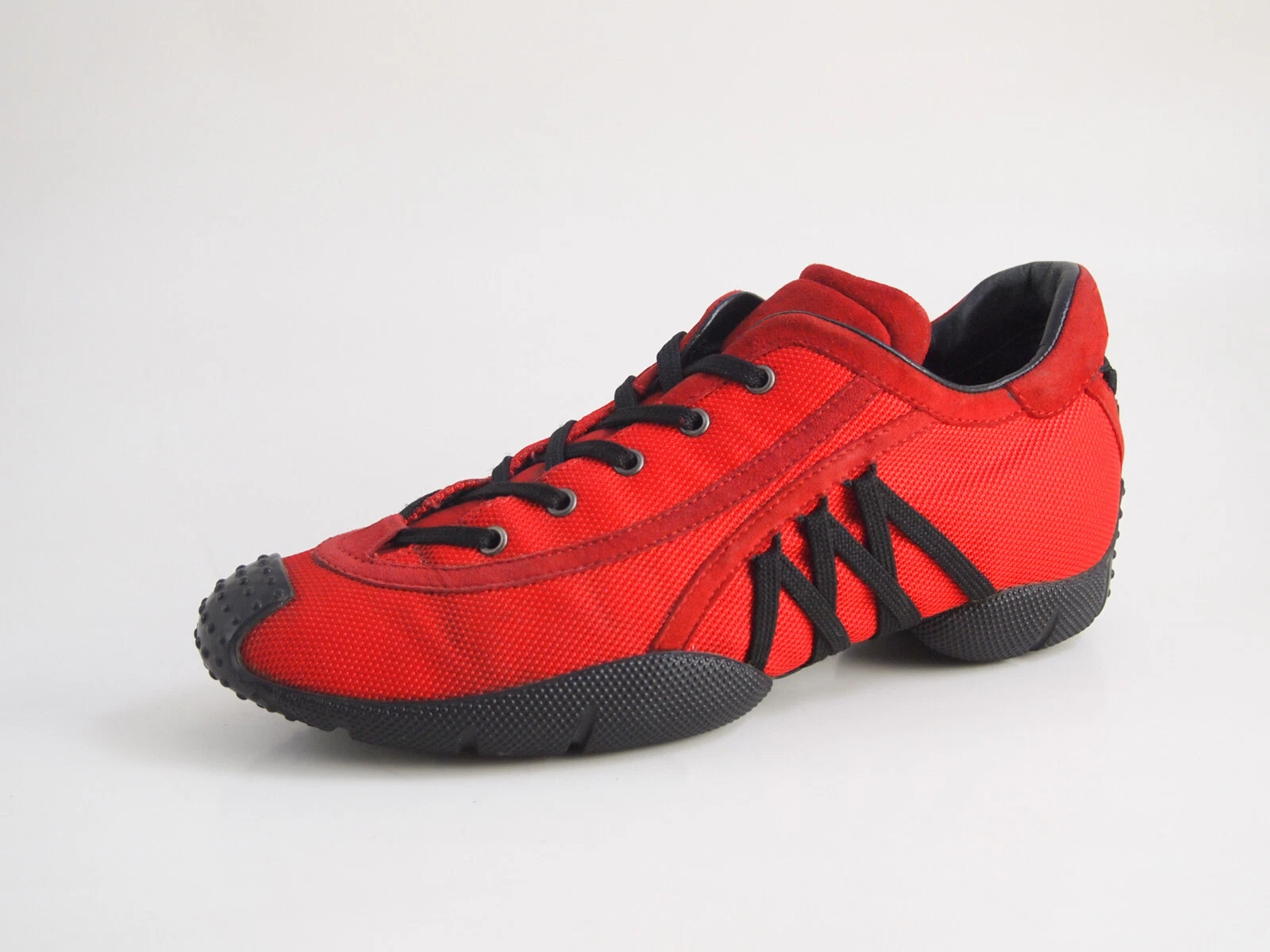 Baskets basses Dior toile rouge chaussure femme pointure EU 35,5 US 5,5