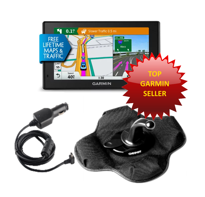 Garmin 50LMTHD DriveSmart GPS Bundle, N American Maps Sandbag Mount Car Charger eBay