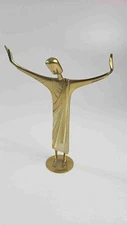Mid Century Hagenauer Wien Austria Christ The Redeemer Brass Figure - Signed