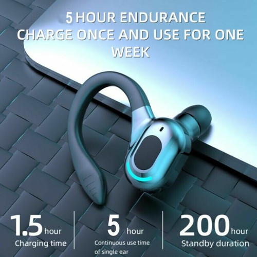 Nuove cuffie Bluetooth 5.1 auricolari wireless auricolari stereo gancio auricolare - Foto 5 di 19