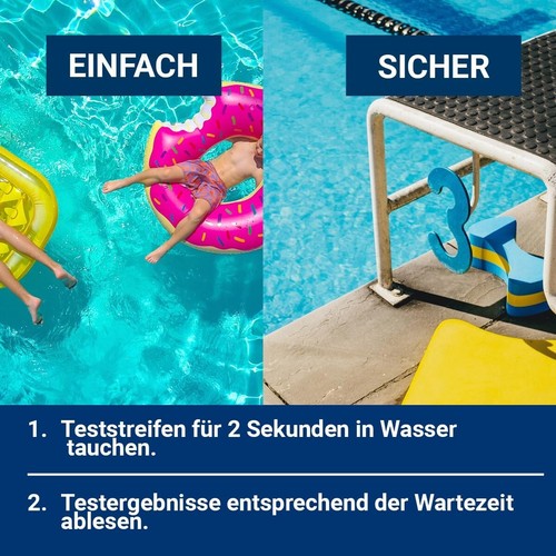 150x Pool Teststreifen 3in1 Chlor pH Gesamtalkalität | Whirlpool Spa –XXL VORRAT - Bild 4 von 6