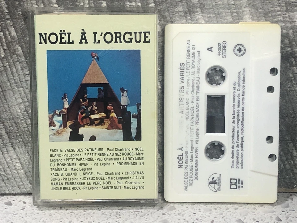 NOEL A L’ORGUE Cassette Tape PIT LEPINE MARC LEGRAND PAUL CHARTRAND - Image 3 of 3