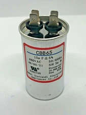15 MFD uF Run Capacitor 440 vac Volts AC Motor HVAC 15 uf