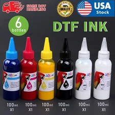 AOK INK 100mlx6 = 600ml DTF Direct to film Ink for DTF Printers CMYKW