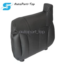 Front Driver Side Leather Top Seat Cover Dark Gray For 1999-2002 Chevy Silverado
