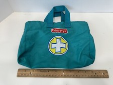 Fisher Price Play Green Nylon Doctor Nurse Bag Medical Kit Replacement 2004