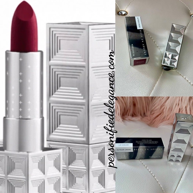 NEW Belle En Argent Smoking On Screen Deep Berry Auteur Creme Lipstick $20