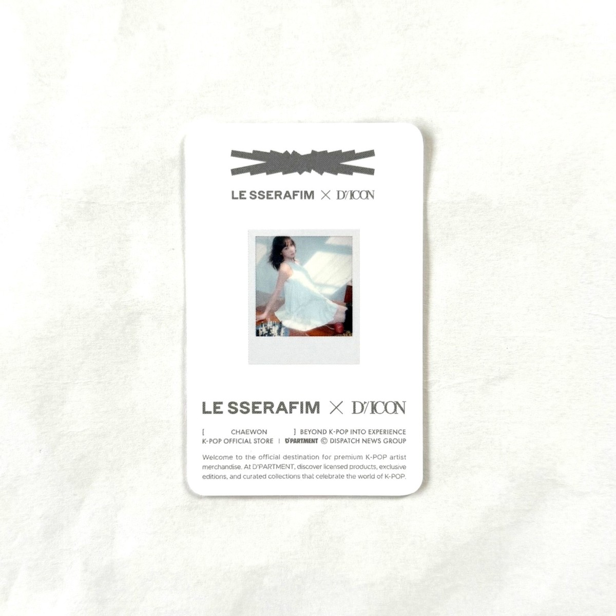 LE SSERAFIM] D'ICON POP-UP IN TOKYO / Collector's Card Photocard