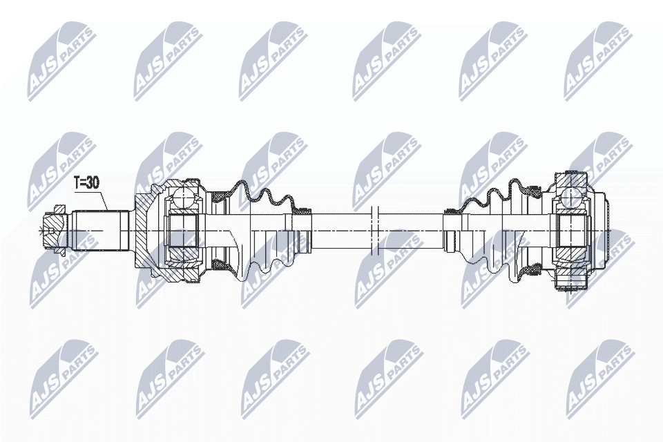 Driveshaft Rear Axle Right Manual Transmission NPW-BM-073 NTY for BMW X1 - Image 4