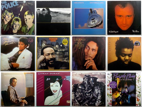 Job Lot Vinyl RECORD COLLECTION 100 x 12" LP's Classic POP / ROCK 1970-80's