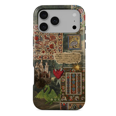 BURGA iPhone Case Medieval Aesthetic Collage Floral Dragon Castle Iphone 11-17