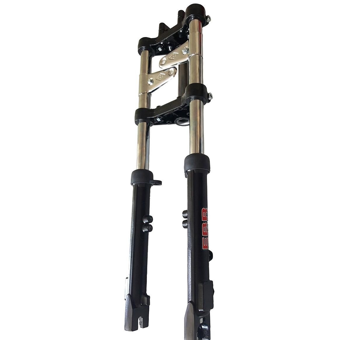 Fourche EBR hydraulique noire amortissement supérieur Peugeot 103 MBK 51