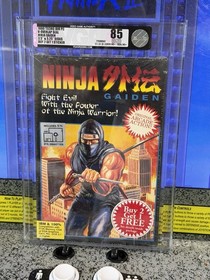 1990 IBM PC Ninja Gaiden Graded VGA 85 Sealed BIG BOX 3.5 5.25 Tecmo Top Pop 4