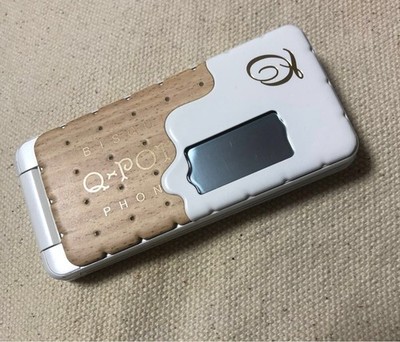 Q-pot. Phone SH-04C docomo チョコレートビスケット Docomo Q pot SH 04C Biscuit Phone FOMA Rare Limited Collab Working