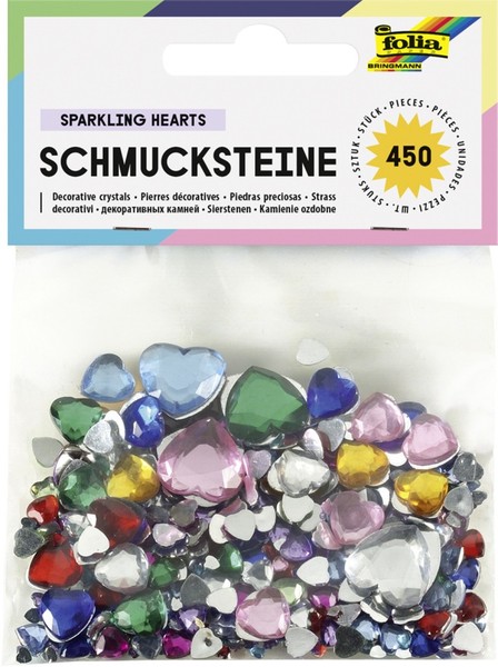 350 Folia Schmucksteine Sterne, GrößEn Und Farben Sortiert-image